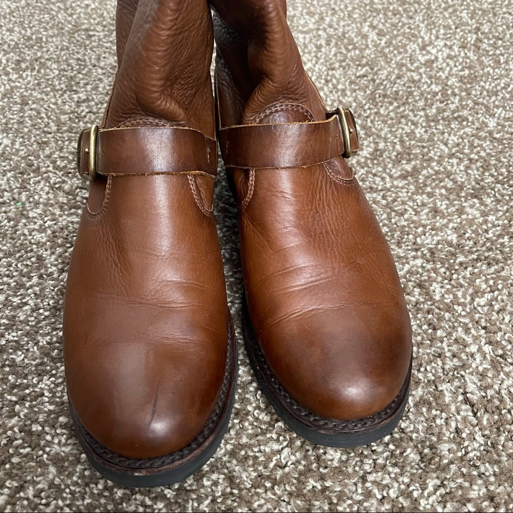 Frye Short Veronica Boots Size Nine Dark Brown 9 - Picture 5 of 9